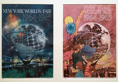 Posters de la Feria Mundial de Nueva York de 1964 en el Museo de Queens - Foto de Andrea Hoare Madrid