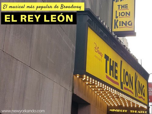 Entradas baratas a El Rey León el musical más popular de Broadway. Foto de AHM