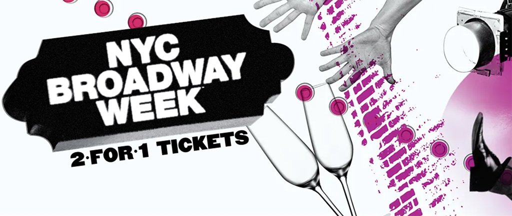 Captura de pantalla de la promoción oficial de la Broadway Week de Nueva York https://es.nycgo.com/broadway-week