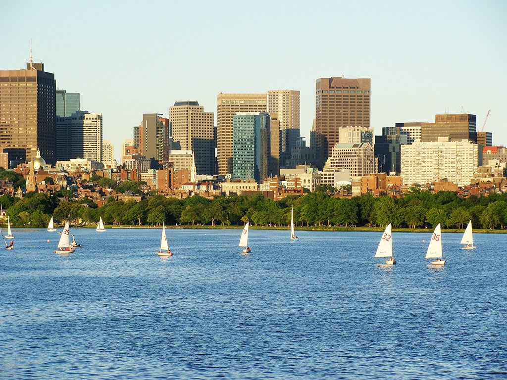 Vista del Río Charles y del Perfil de Boston desde Cambridge - Foto de Andrea Hoare Madrid