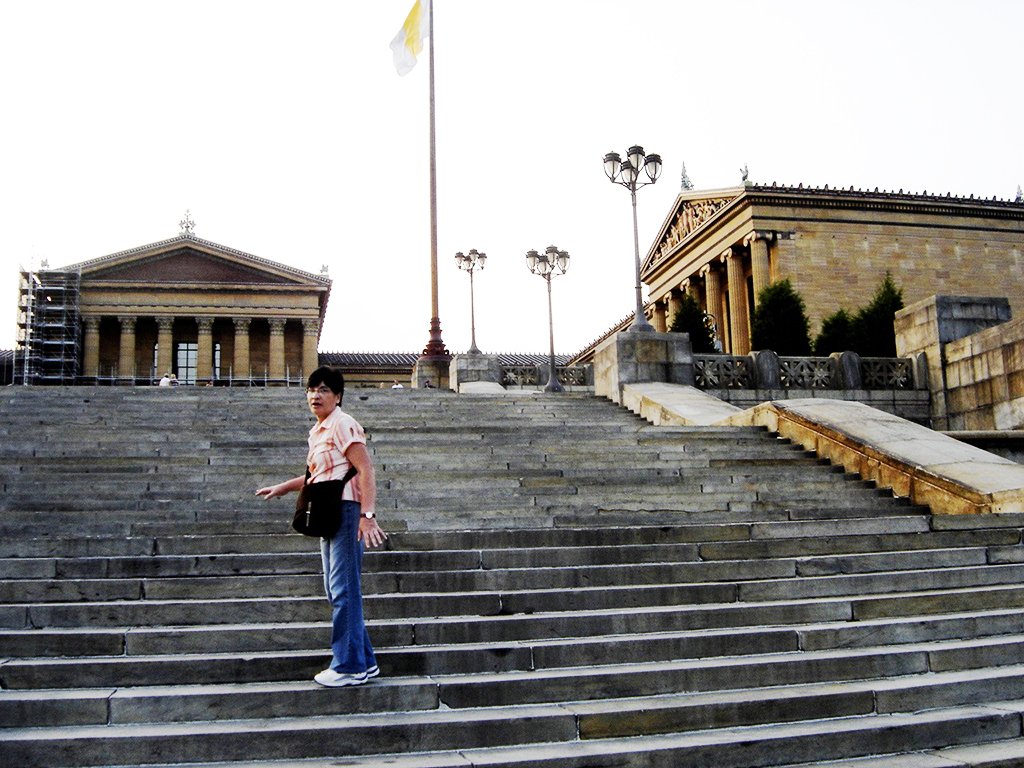 Escalones de Rocky (escaleras del Museo de Arte de Filadelfia) - Foto de AHM