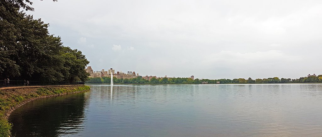 Panorámica del Jacqueline Kennedy Onassis Reservoir de Central Park - Foto de AHM