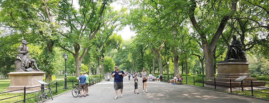 Paseo de los literatos en Central Park (literary walk) - Foto de Andrea Hoare Madrid