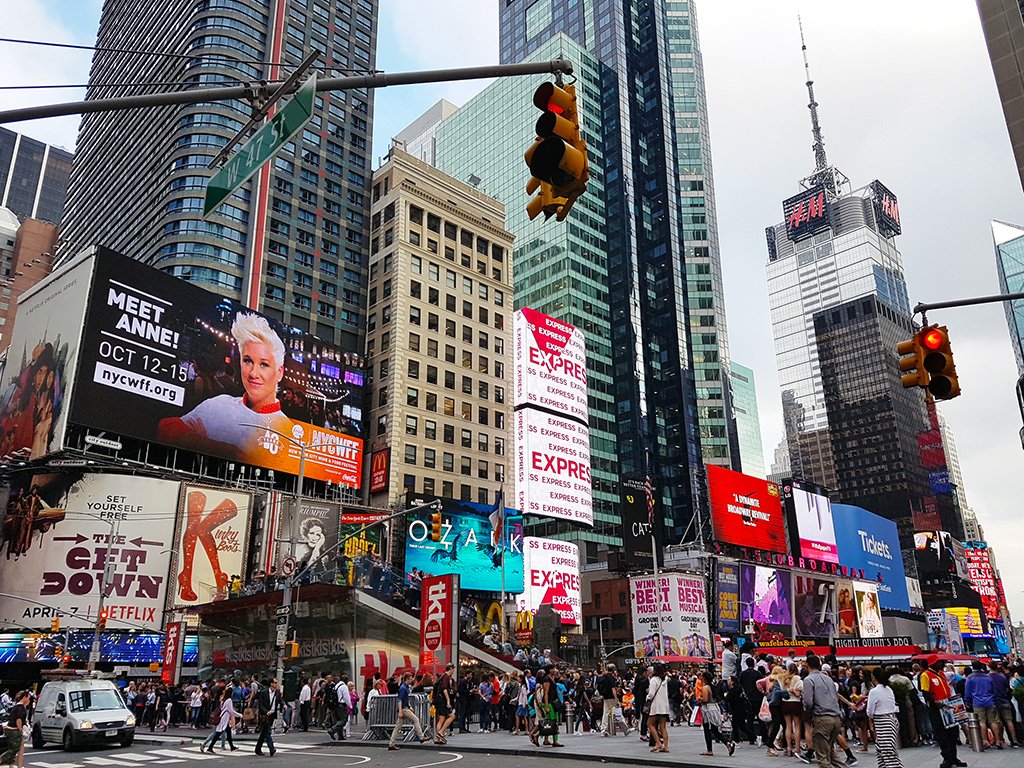 Multitudes en Times Square - Foto de AHM