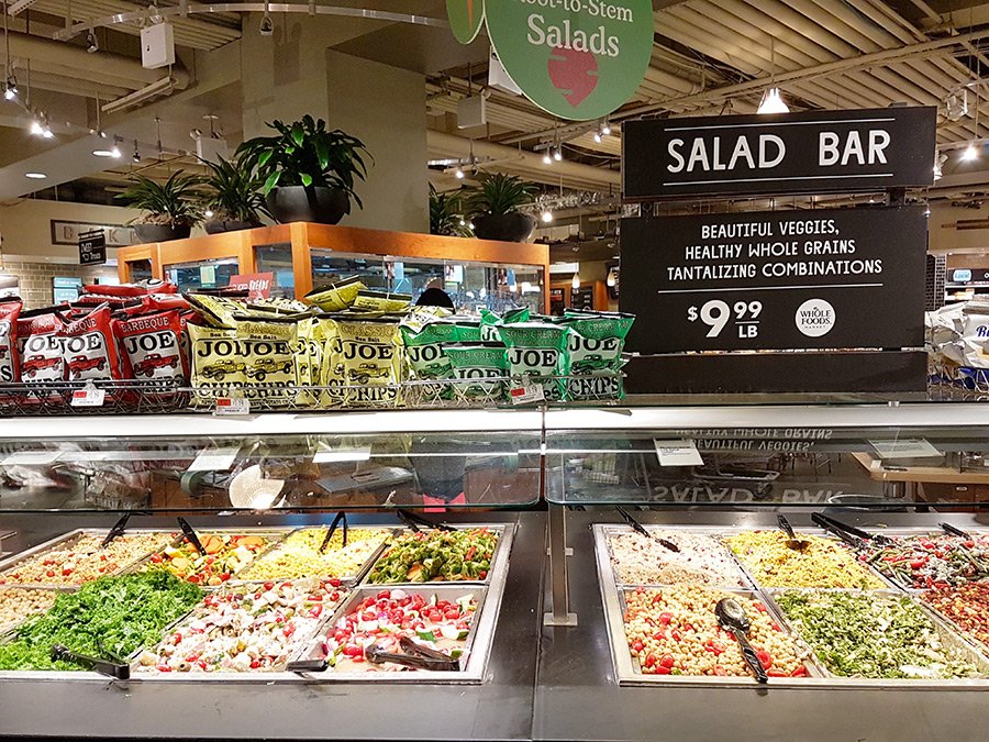 Salad Bar de Whole Foods Market - New York - Comida por peso - Foto de Andrea Hoare Madrid