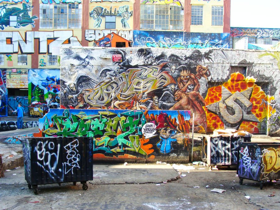 Vista del desaparecido 5 Pointz, la meca del grafitti en Long Island Queens - Foto de Andrea Hoare Madrid