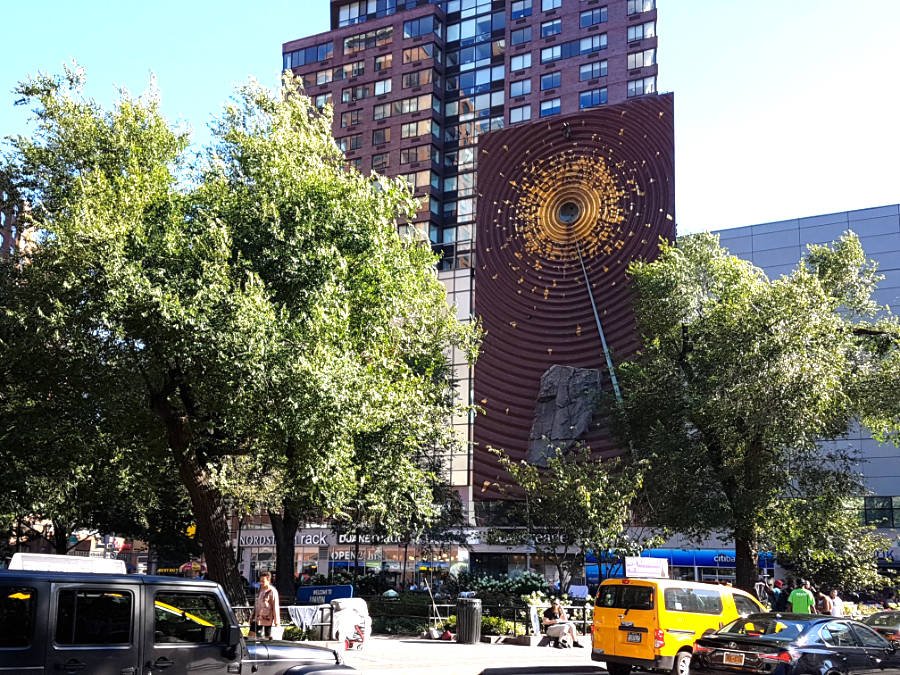 Escultura cinética Metronome al sur de la plaza de Union Square - Foto de Andrea Hoare Madrid
