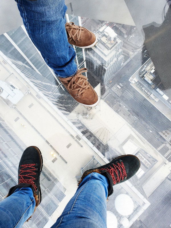 Sección transparente de la Terraza al aire libre del mirador The Edge en Hudson Yards - Foto de Andrea Hoare Madrid