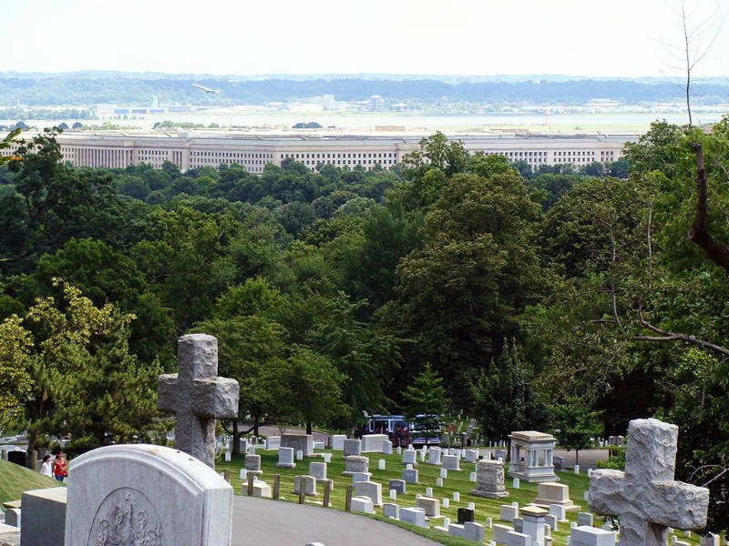 El Pentágono visto desde el Cementerio Arlington - Foto de Andrea Hoare Madrid